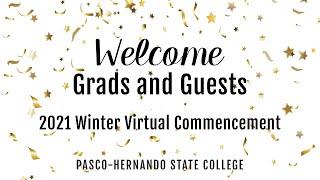 Winter 2021 Virtual Commencement Ceremony