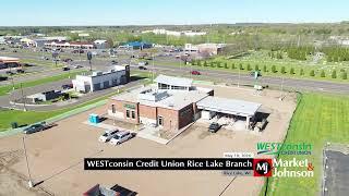 WESTconsin Credit Union Rice Lake Branch Aerial 5.10.24