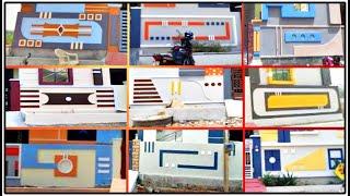 Latest Compound Wall Design Boundary Wall Design pictures // Village Construction