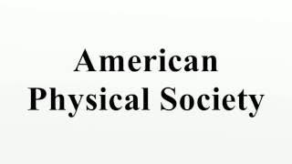 American Physical Society