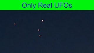 Fleet of orange UFOs over Lake Tapps, Washington.