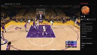 NBA 2K20. NBA Playoffs. Kings @ Lakers. Game 2. First Round. PS4 Gameplay.