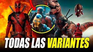 TODAS las variantes de Deadpool en Deadpool 3 | Pandapool | T-Rexpool | X- Men orígenes y más