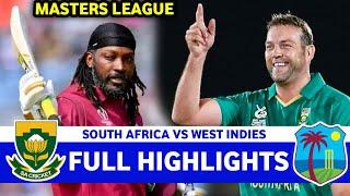 West Indies Vs South Africa International Masters League 14th Match Full Highlights 2025