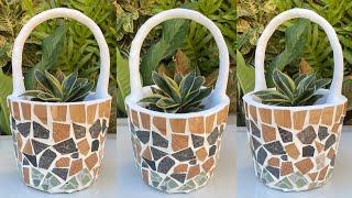 Diy Creative Cement Ideas | Make The Unique Pot Planters From Home Garden Decor | Like A Basket