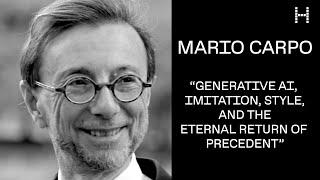 John Hejduk Soundings Lecture: Mario Carpo, “Generative AI, Imitation, Style, and the Eternal Re...