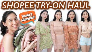 SHOPEE TRY-ON HAUL! TRENDY & AFFORDABLE!