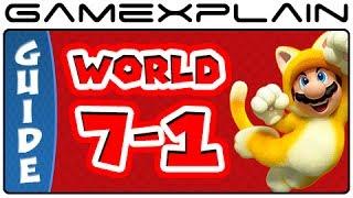 Super Mario 3D World - World 7-1 Green Stars & Stamp Locations Guide & Walkthrough