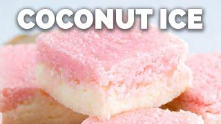 Simple 4 Ingredient Coconut Ice [Kid Friendly Recipe]