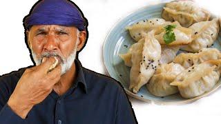 Tribal People Try Dumplings For the First Time