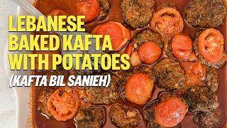 Lebanese Baked Kafta with Potatoes (Kafta bil Sanieh) / طريقة تحضير صينية كفتة وبطاطا بالفرن