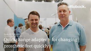 Quickchange adapter – for changing prosthetic feet quickly