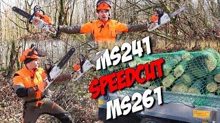 MS 261 und MS 241 Oregon Speedcut nano! #stihl #firewood firewood