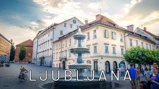 Walking tour of Ljubljana Downtown POV, Slovenia, Europe