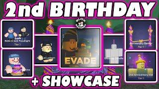 2nd BIRTHDAY UPDATE /  SHOWCASE and REVIEW  / EVADE / Roblox