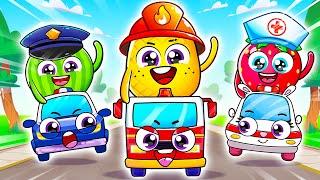 Baby Cars Rescue Squad  Fire Truck, Police Car, Ambulance | Professions Song by Yum Yum Kids Songs