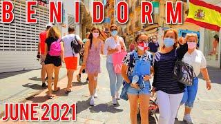 BENIDORM Old Town June 2021 Costa Blanca Spain Walking Tour 4K