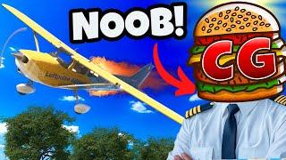 Noob Pilot Nearly CRASHES Plane on First Day! (Flight Simulator 2024 Career)