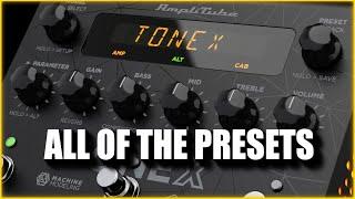 Tonex Amplitube Demo - All of the presets