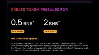 How to set up token/crypto  Pre Sale : best ico launchpad website