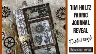 My Completed Tim Holtz Fabric Journal