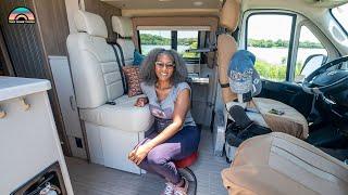 Solo Female Military Veteran in Camper Van w/ Pop-Top Bedroom