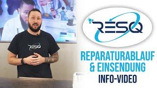 Reparatur- und Einsendungsablauf - RESQ Data & Repair