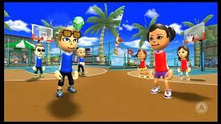 Wii Sports Resort - Basketball: Pickup Game (Skill Level 0 - Champion)