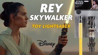 NEW Rey's yellow "scavenger" toy lightsaber from Shop Disney!