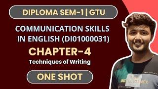 Chapter-4 in One Shot | Communication Skills in English (DI01000031) | GTU Diploma SEM-1