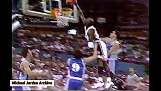 Michael Jordan - 2 Explosive Dunks in a Row vs Argentina! (1992 Pre-Olympics)