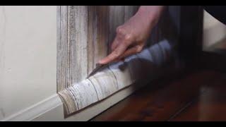 Instructional Video: How to Install Peel and Stick Wallpaper