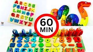 ULTIMATE ABC, Count 1 to 20 Learning Video for Toddlers & Kids, 1 HOUR Counting, Color Sort Activity