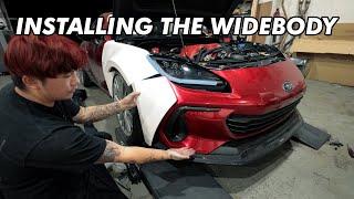 Test Fitting Our BRZ Widebody Kit