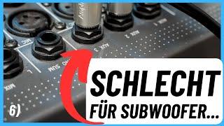 MISCHPULT BEDIENUNG - Part 6 - Subwoofer, Monitore und PA Lautsprecher anschließen