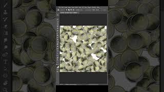 Easily make Lots Of Coins In Photoshop #shorts #photoshop