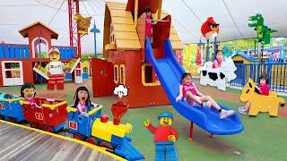 Main Kereta Api Lego dan Main Perosotan, Binatang Lego - Playground Legoland Malaysia