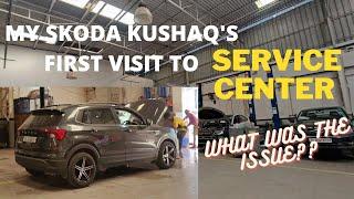 MY SKODA KUSHAQ'S FIRST VISIT TO THE SERVICE CENTR!!! #13/365 | ARAV SETHI