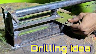 Useful ideas for Metal Drilling || Drilling Tricks for sheet metal || Homemade Drill | #drillmachine