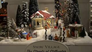 "Original Snow Village - Streets of Stillwater" Display Demonstration by Department 56