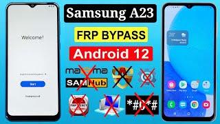 Samsung A23 Frp Bypass Android 12 Without Pc | Samsung A23 Forget Google Lock | A235f Frp Bypass |