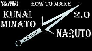 How to make Kunai Minato 2.0 from paper