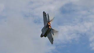 F-22 Raptor Demo St. Louis Airshow 2024