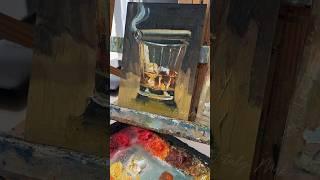 Natalymak.etsy.com #oilpainting #painting #bar #bardecor #brandy #wiskey