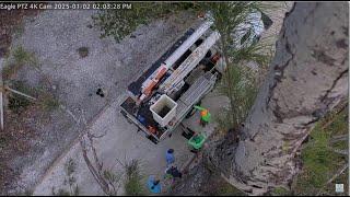 Captiva Eagles ~ CROW Removes Electrical String From Nest (Cam View) Clive Returns! All OK!  1.2.25