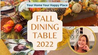 NEW! Fall Tablescape Dining Room // How To Layer A Table // Sourcing Fall Decor