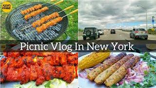 Family Picnic & BBQ In New York by Aqsa's Cuisine | Summer In USA | Family Fun Vlog In Abroad, Vlogs