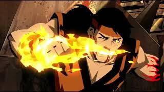 Mortal Kombat Legends: Battle of the Realms - Liu Kang Defeats and Kills Shao Kahn Scene