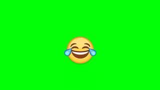 GREEN SCREEN LAUGHING EMOJI 3D WITH ANIMATION