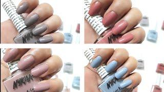 NYKAA BREATHABLE NAIL POLISH *PART 2*  *PASTEL COLLECTION* SWATCHES